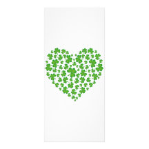 Mon coeur irlandais carte double customisable