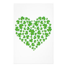 Mon coeur irlandais motifs pour papier à lettre