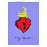 Mon coeur… votre clé - Saint-Valentin Cartes