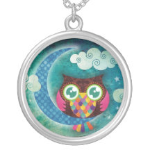 Mon collier en croissant de hibou