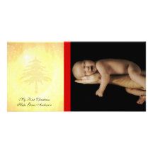 Mon ęr carte photo de bébé de Noël Cartes De Vœux Avec Photo