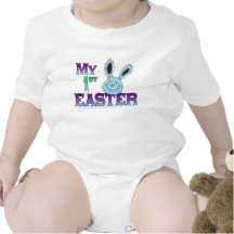 Mon ęr lapin de bleu de Pâques Bodies