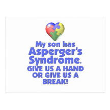 Mon fils a Asperger Cartes Postales
