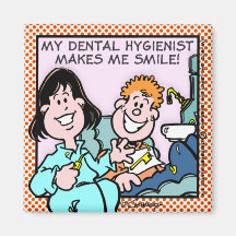 Mon hygiéniste dentaire magnets pour réfrigérateur