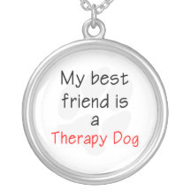 Mon meilleur ami est un chien de thérapie pendentifs personnalisés