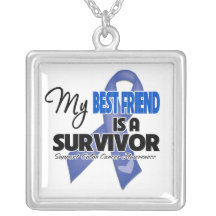 Mon meilleur ami est un survivant - cancer du colo colliers personnalisés