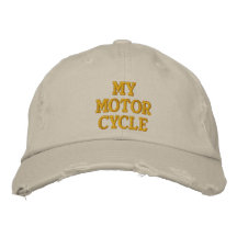 Mon motocycle casquette brodée