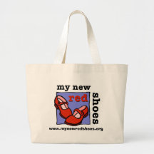 Mon nouveau rouge chausse le sac fourre-tout