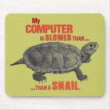 Mon ordinateur est plus lent que… un escargot tapis de souris