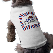 Mon papa bascule le T-shirt d'animal familier Manteaux Pour Toutous