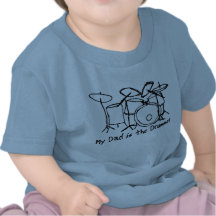 Mon papa est le batteur t-shirts