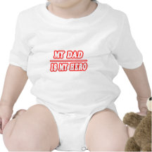 Mon papa est mon héros bodies pour bébé