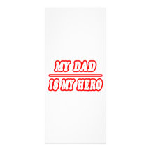 Mon papa est mon héros motif pour double carte