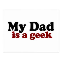 Mon papa est un geek cartes postales