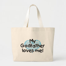 Mon parrain m'aime (le bleu) sac