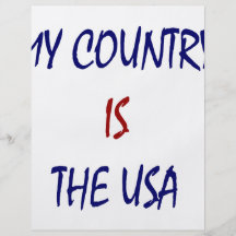 Mon pays est les Etats-Unis Tract Personnalisé