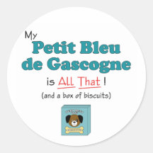 Mon Petit Bleu de Gascogne est tout cela ! Adhésifs