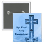 Mon premier Pin de bouton de sainte communion Badge Avec Épingle