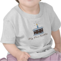 Mon premier T-shirt de garçon de gâteau d'annivers
