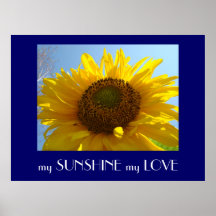 mon SOLEIL mon art d'AMOUR imprime le cadeau de to Posters