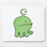 mon vert de monstre de cyclopes d'animal familier tapis de souris