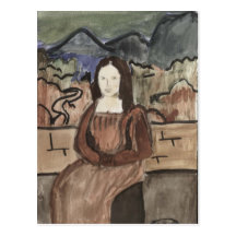Mona Lisa de Kassandra Carte Postale