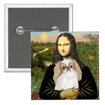 Mona Lisa - Japonaise Chin (L1) Pin's Avec Agrafe