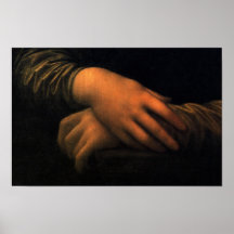 Mona Lisa - mains Affiches