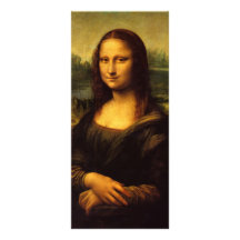 Mona Lisa Motif Pour Double Carte