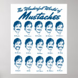 Monde d'affiche de moustaches