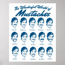 Monde d'affiche de moustaches