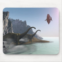 MONDE PRÉHISTORIQUE MOUSEPAD TAPIS DE SOURIS