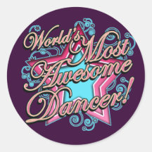 Mondes la plupart de danseur impressionnant autocollants