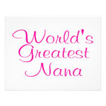 Mondes plus grande Nana Faire-part Personnalisé