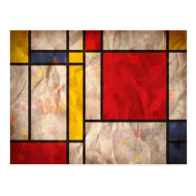 Mondrian a inspiré carte postale