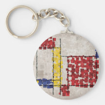 Mondrian a inspiré des carrés porte-clés