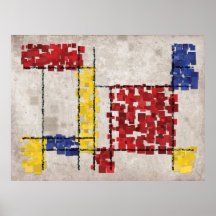 Mondrian a inspiré des carrés posters