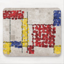Mondrian a inspiré des carrés tapis de souris
