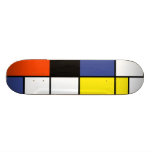 Mondrian - composition une planche à roulettes