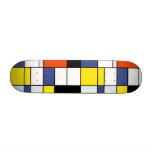 Mondrian - composition une planche à roulettes