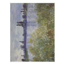 Monet, bei V de Claude AM Seineufer ? theuil Techn Cartes Postales