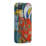Monet - femme costumée japonaise étui vibe iPhone 4