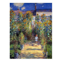 Monet, "le jardin de l'artiste carte postale chez 