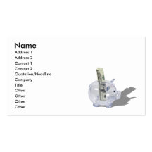 MoneyPiggyBank092110, nom, adresse 1, adresse… Modèles De Cartes De Visite