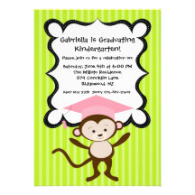 Monkeying autour badine l'invitation d'obtention d