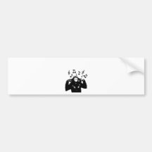 monkeymonkey de musique autocollant pour voiture