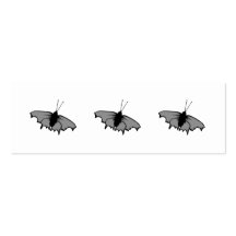Monochrome Butterfly. Business Card