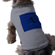 Monogram blue plaid pet t-shirt