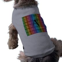 Monogram rainbow plaid dog clothing