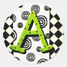 Monogramme A Adhésifs
